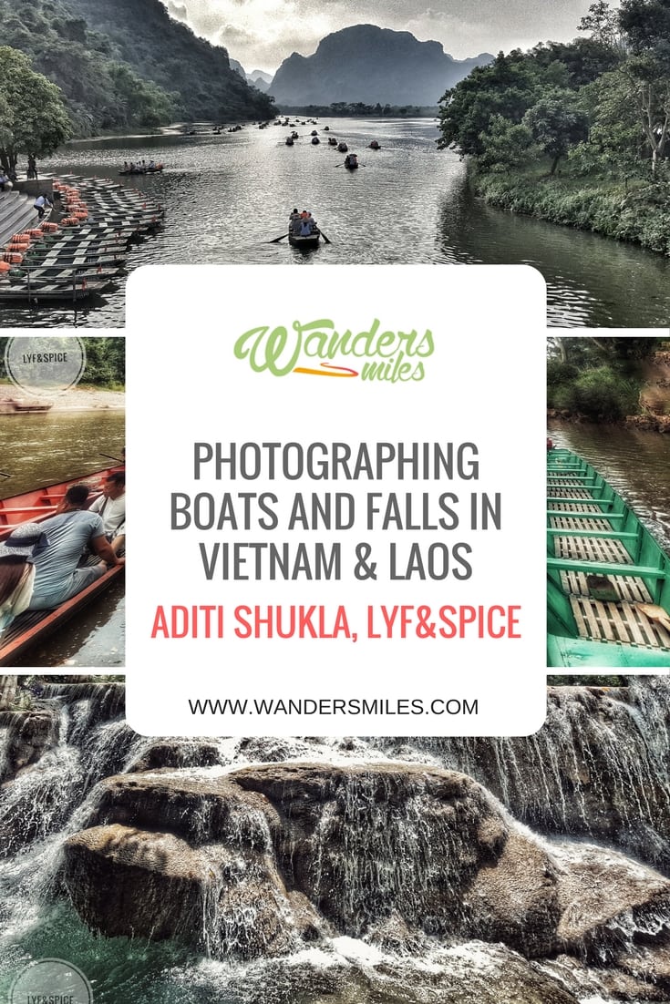 Photographing boats & falls vietnam & laos