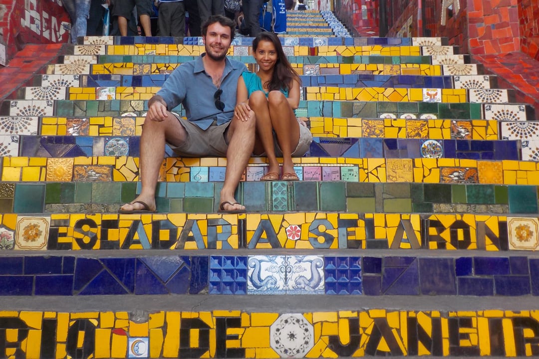 Kia and Peter from Atlas & Boots travel blog in Rio De Janeiro Brasil