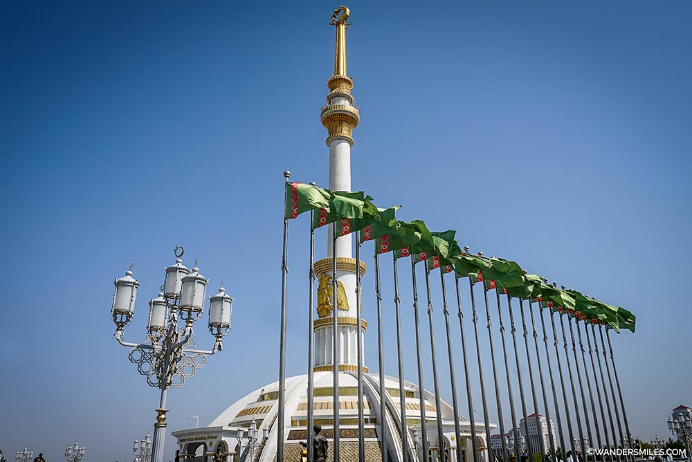 Independence Monument of Turkmenistan in Ashgabat. © Wanders Miles