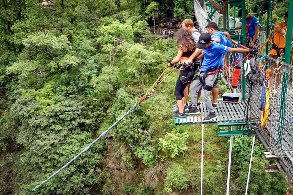 Bungee jump at The Last Resort in Nepal
