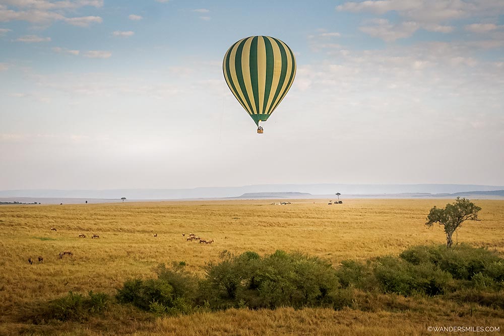 Epic hot air balloon ride over the Maasai Mara in Kenya