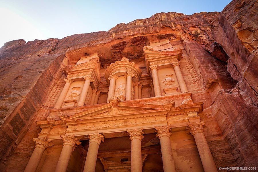 The Treasury at Rose City of Petra in Jordan