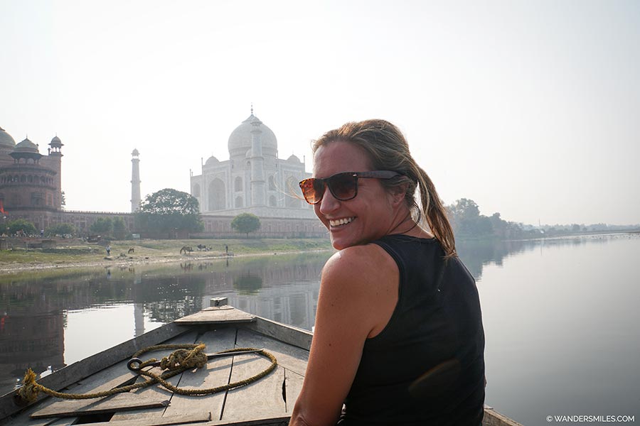 Vanessa from Wanders Miles at Taj Mahal