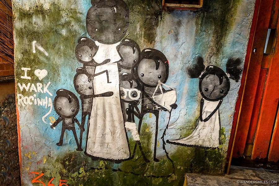 Murals by Wark Rochinha in Rio's largest favela