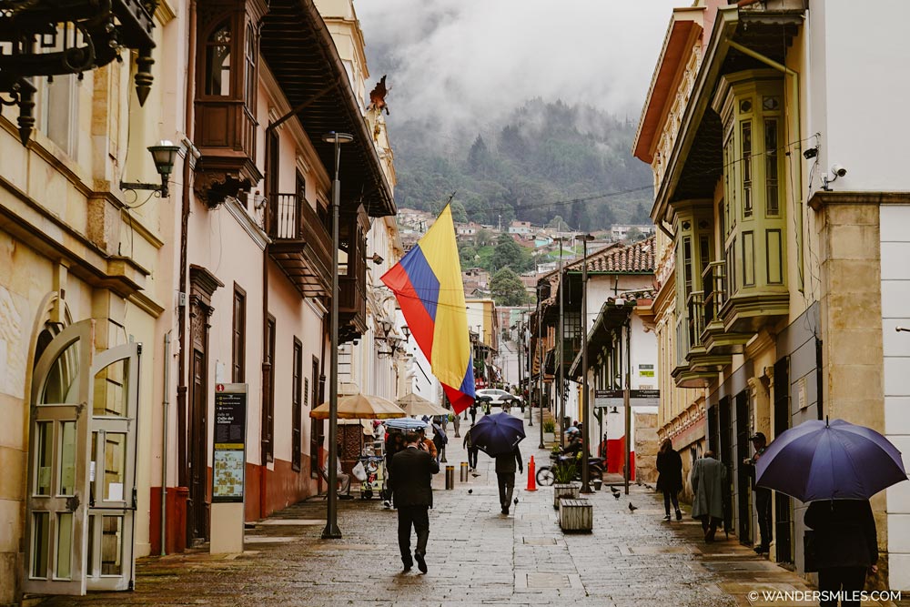 Street in La Candelaria Bogotá