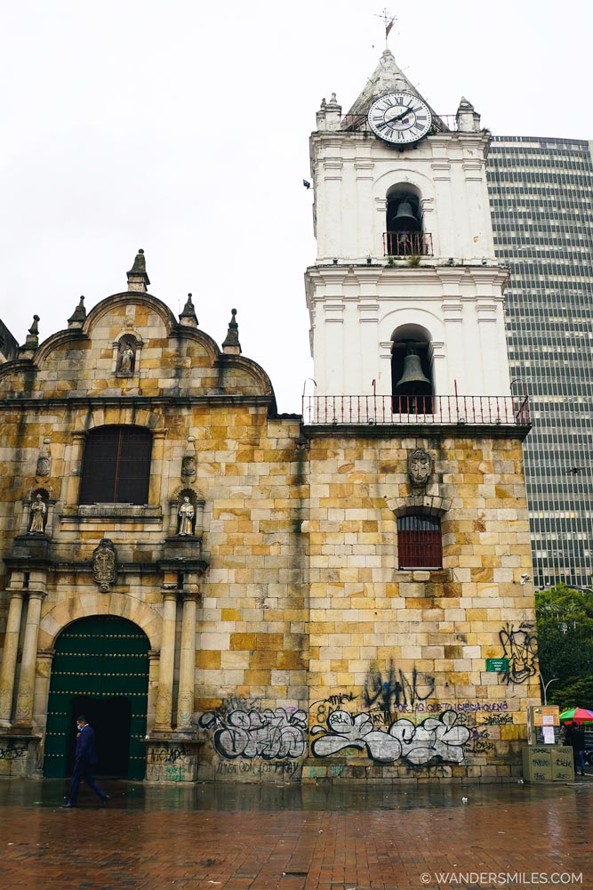 Exterior of iglesia de San Francisco in Bogota