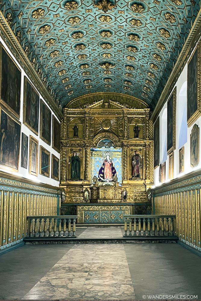 Interior of iglesia de San Francisco in Bogota