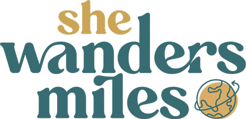 She Wanders Miles Logo - Adventure, Culture, Conscious Travel Blog