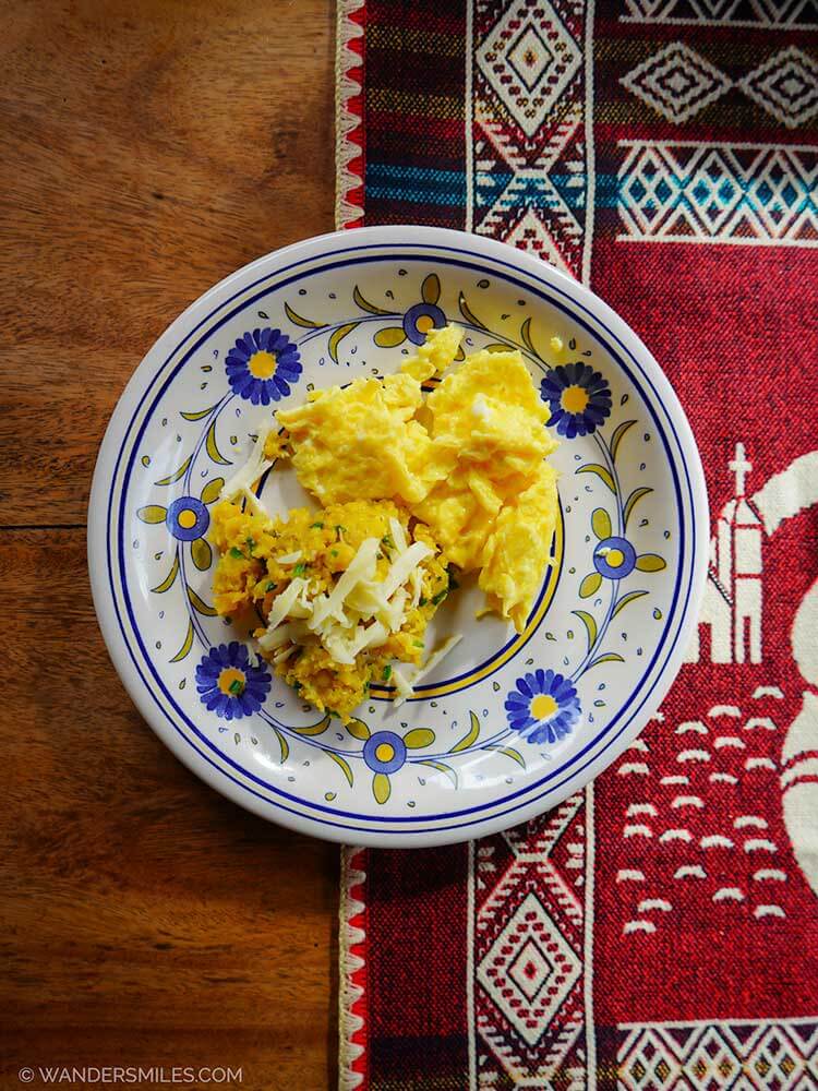 Sustainable Breakfast at El Monte Eco-Lodge, Mindo Cloud Forest Ecuador