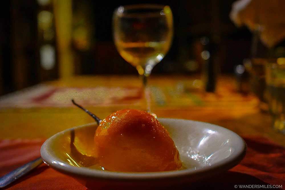Sustainable dining - Tree Tomato Dessert at El Monte Eco-Lodge, Mindo Cloud Forest