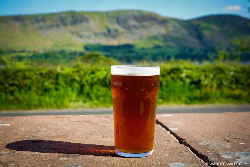 Sip on craft beer by Ullswater. Photo of Aira Force IPA from Brack N Brew Distillery in Watermillock