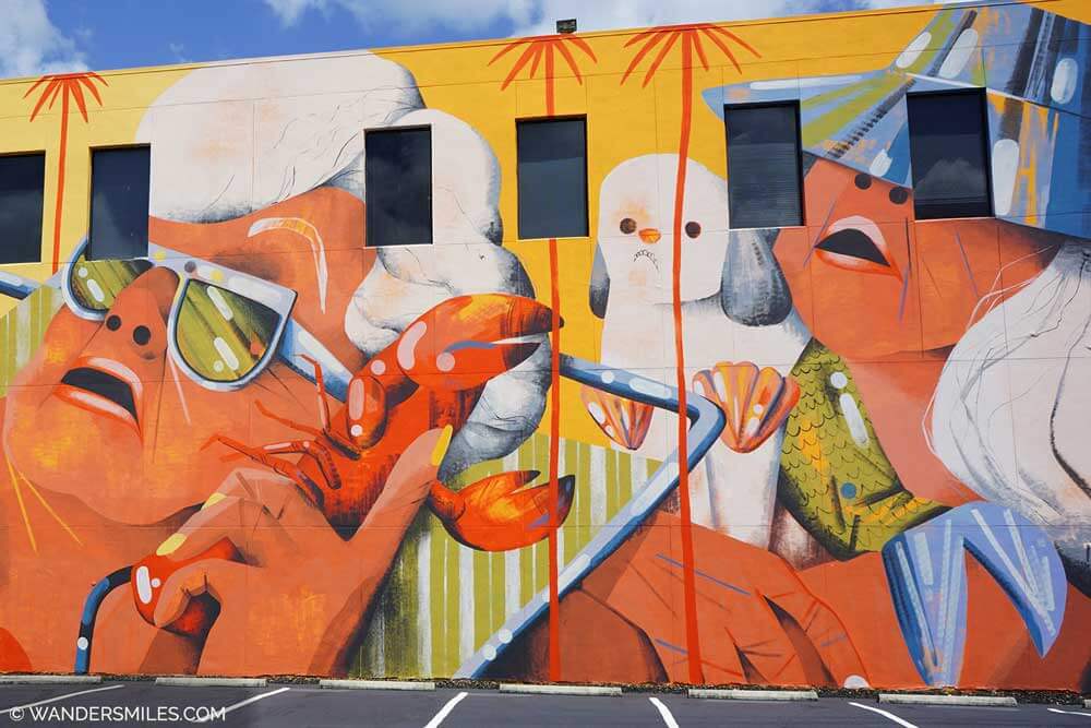 Mural in St. Pete Florida by artist Marina Capdevila