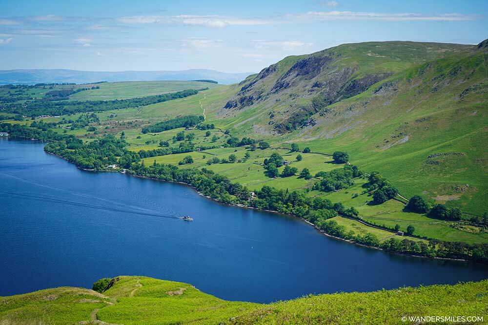 View of Ullswater from Hallin Fell, Lake District - Hiking Ullswater Way is the best thing to do around Ullswater