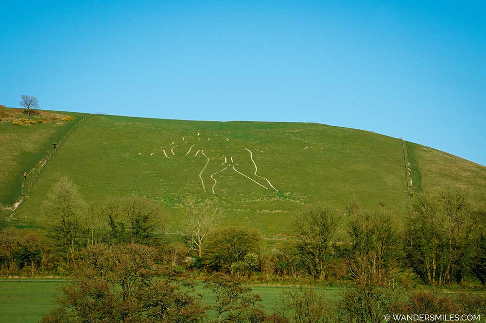 Cerne Giant in Dorset: Ancient naked figure sculpted into the chalk hillside