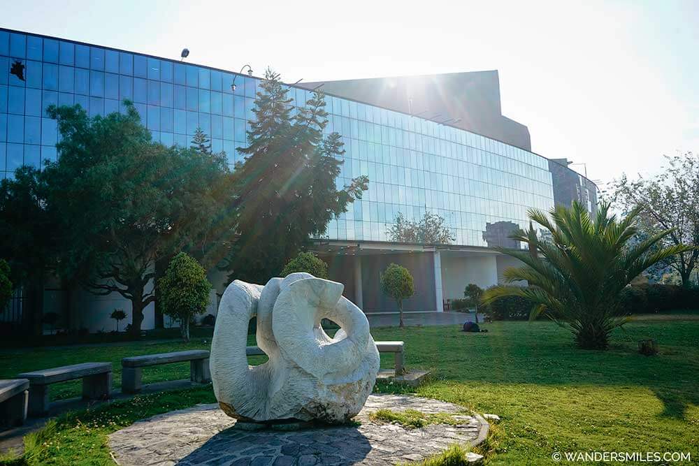 Sculpture in the garden of Nacional Museum of Ecuador in Quito