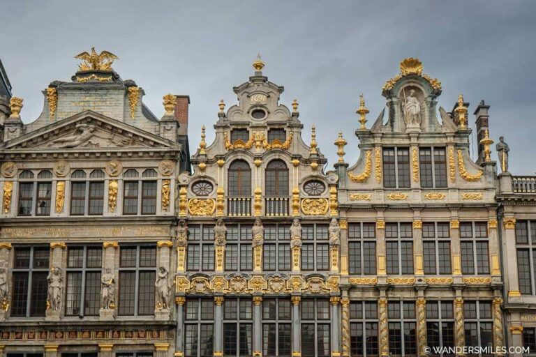 Photo of buildings with gold details in the Grand-Place or Grote Markt. Must-visit with one day in Brussels, Belgium