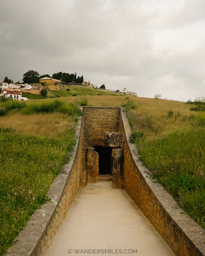 Entrance to Menga Dolmen in Antequera
