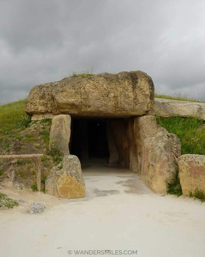 Entrance to Viera Dolmen in Antequera