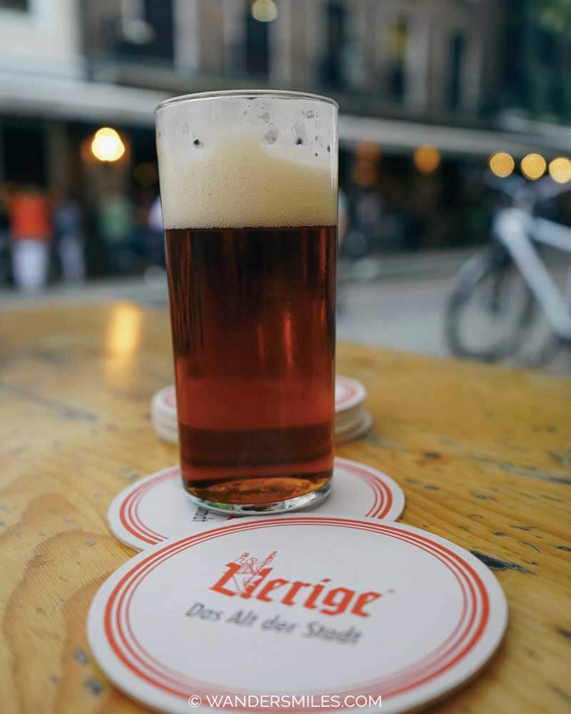 Altbier in Uerige Brewery in Dusseldorf