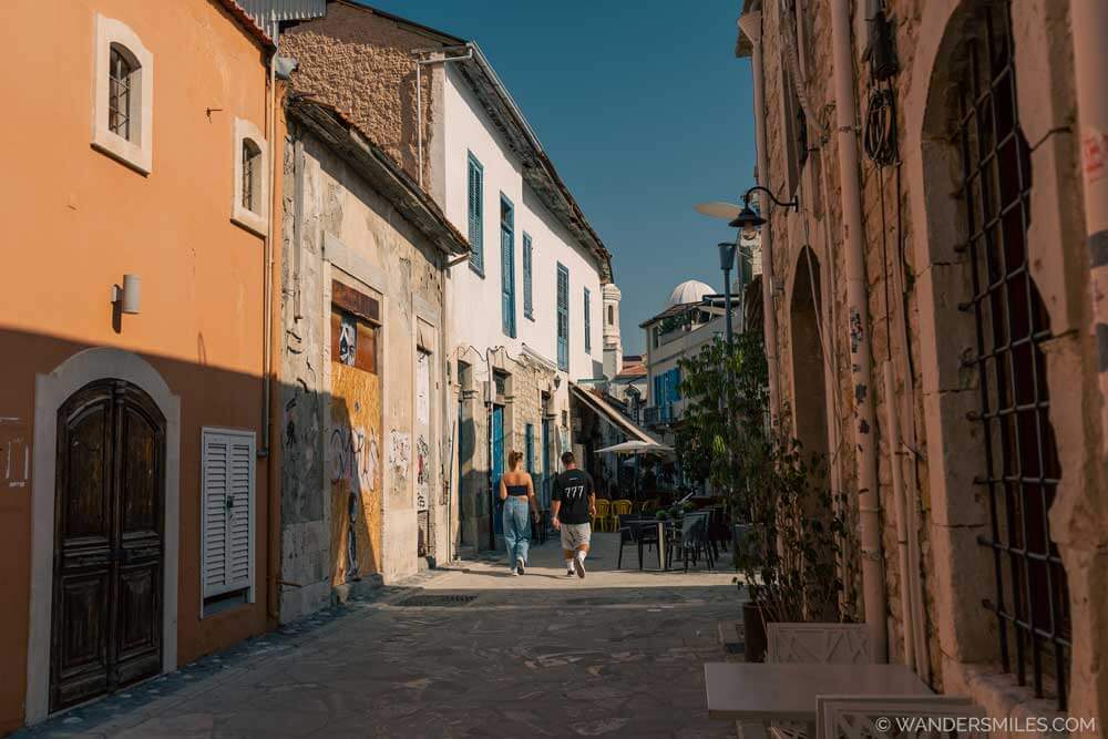 Genethliou Mitella &ndash; A street in the charming and historic Old Town of Limassol in Cyprus. Feature photo for blog "One Day In Limassol"