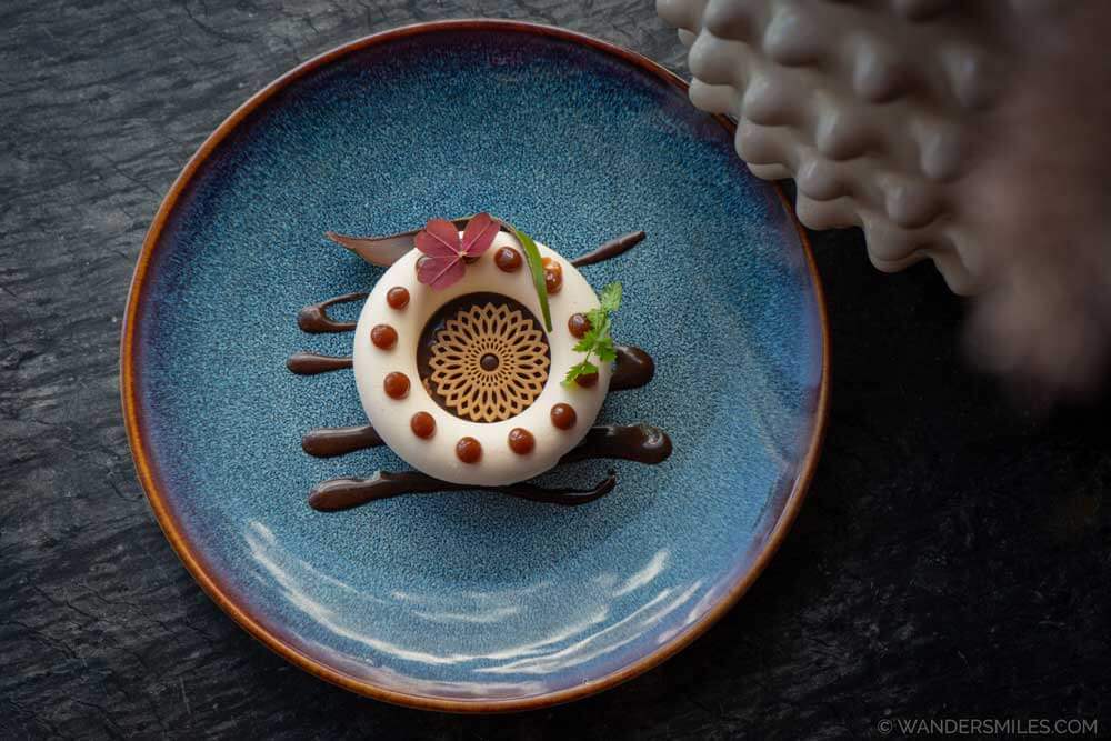 decorative dessert at Brakanes Hotel by Fjordtind