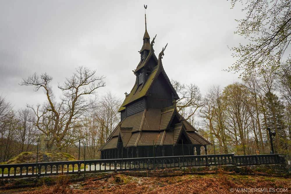 Replica of Fantoft Stave Church in Bergen