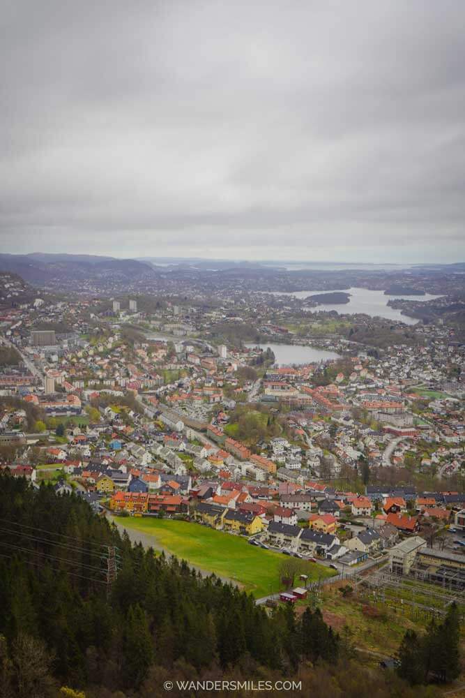 Views of Bergen from the Ulriken Cable Car