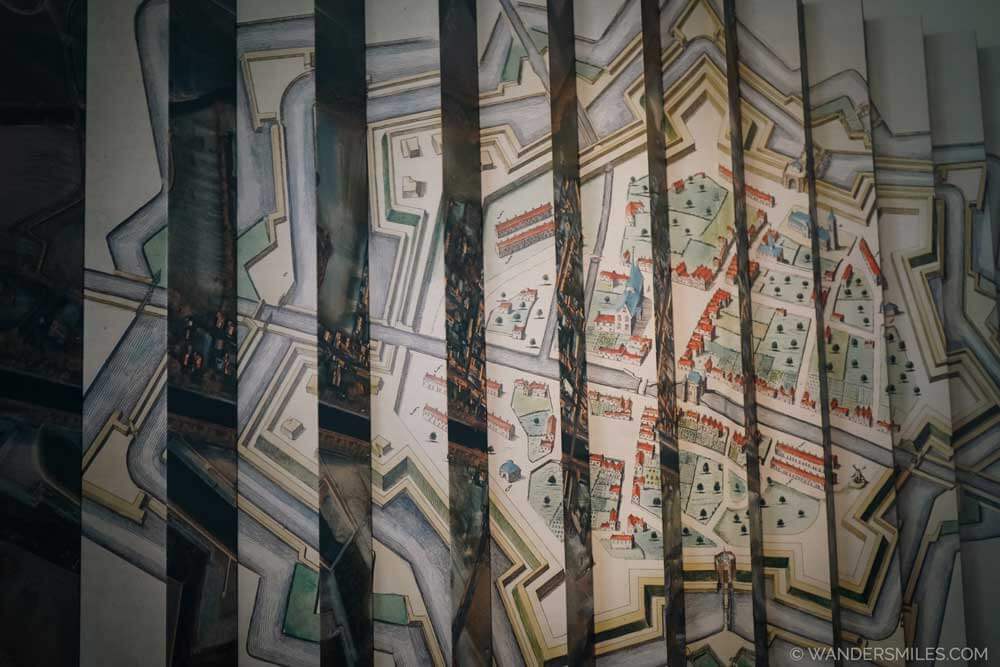 Map of Damme in the Visitors Centre