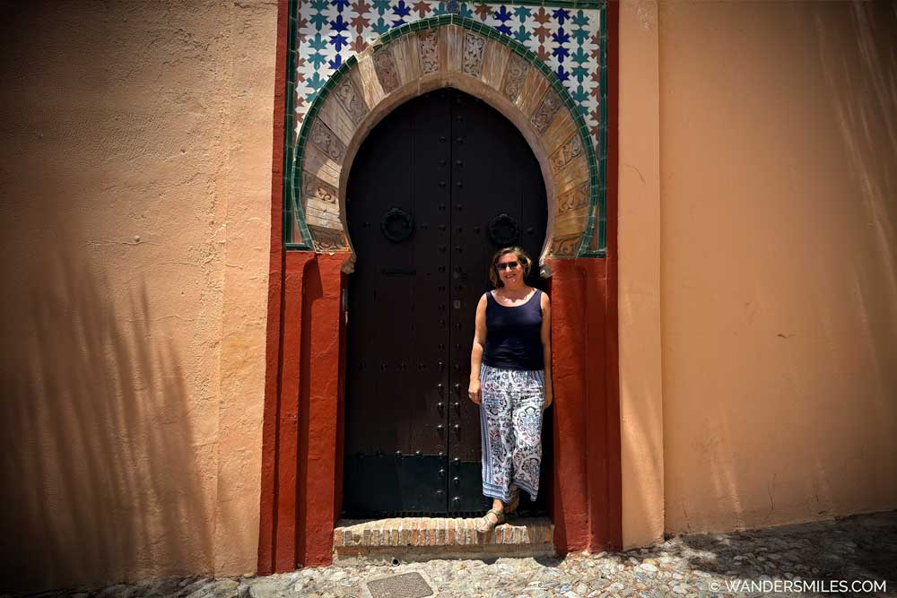 Vanessa is a Moorish doorway in the Albacin neighbourhood of Granada. - one of the many stops visiting iconic cities of Spain by train
