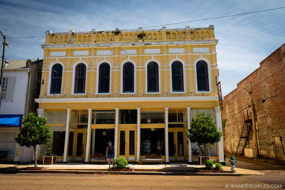 Main Street in Downtown Natchez with 19th-century architecture
