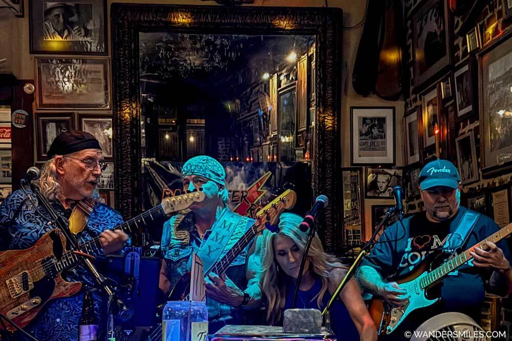 Rock band playing in an old saloon called "Natchez-Under-The-Hill"