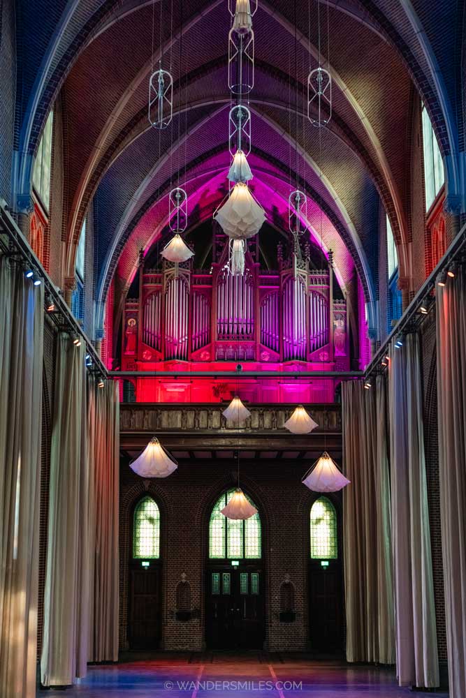 "De Kapel" event space in the converted church De Paterskerk of Hotel Mariënhage Eindhoven