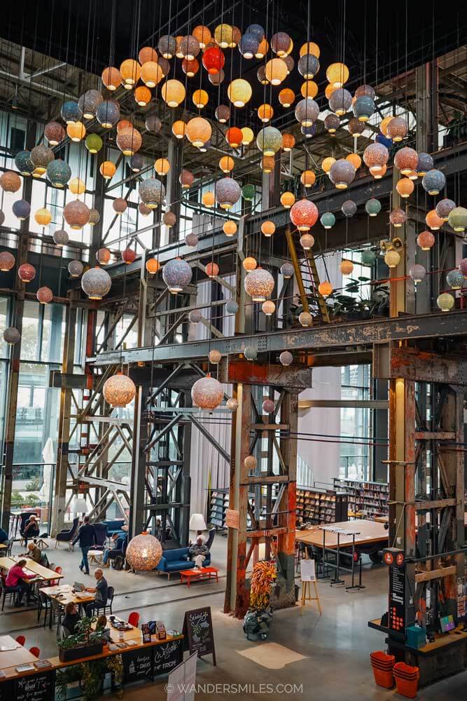 LocHal, a transformed former locomotive shed, now a library and community space